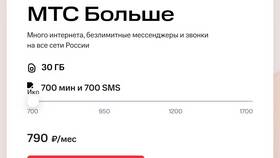 Объем интернет-трафика на тарифах МТС в Ангстрем
