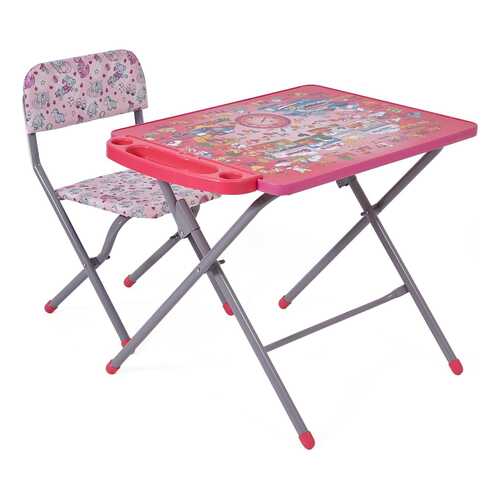 Комплект детской мебели Фея Досуг 201 Алфавит Розовый в Ангстрем