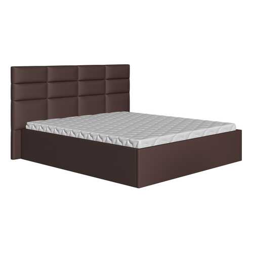 Двуспальная Первый Мебельный Кровать Коста коричневый, экокожа, 160х200 в Ангстрем