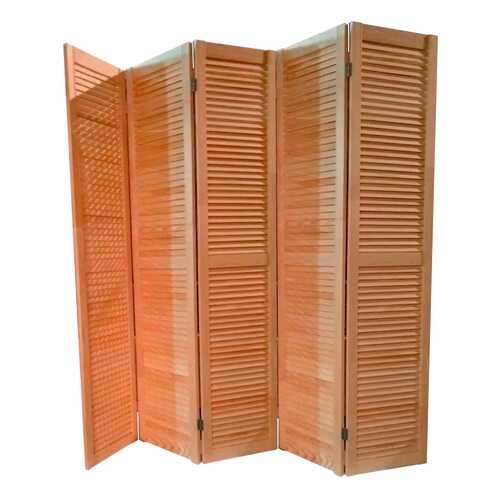 Ширма деревянная жалюзийная ДваДома 5 секционная, Размер 150х250 см (Секция 50 см) в Ангстрем
