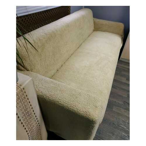 Чехол на трехместный диван плюшевый Venera Sofa soft, цвет: светло-бежевый в Ангстрем