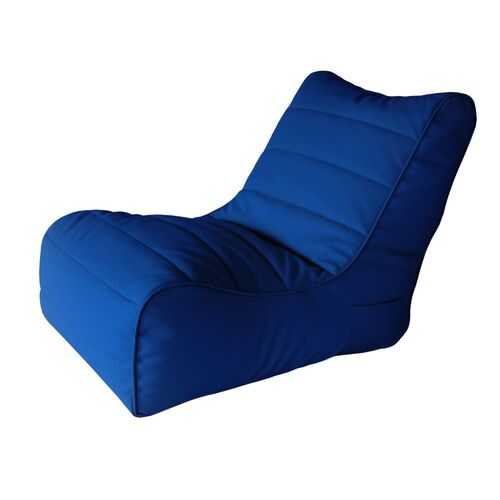 Кресло бескаркасное Папа Пуф Soft Lounger Blue, размер XL, экокожа, синий в Ангстрем