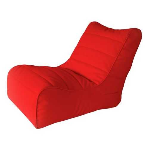 Кресло бескаркасное Папа Пуф Soft Lounger Red, размер XL, экокожа, красный в Ангстрем