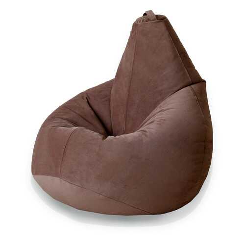 Кресло-мешок MyPuff Груша Компакт Велюр, размер M, велюр, шоколад в Ангстрем