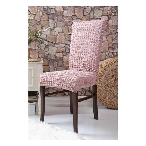 Чехлы на стулья без оборки Venera Chair, розовый, комплект 6 штук в Ангстрем